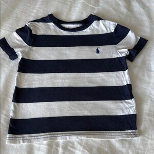 Ralph Lauren Kids Navy and White Striped T-Shirt - NEW